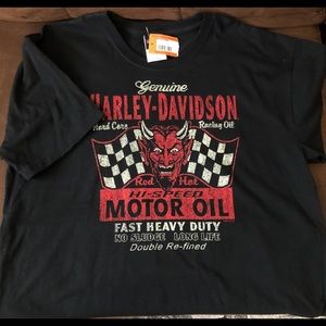 Harley-Davidson Red Devil Motor Oil Tshirt XL